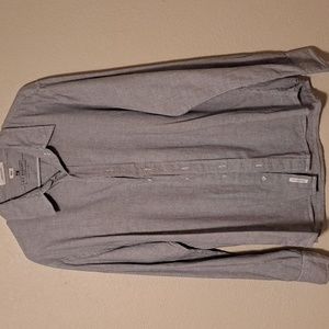 B.D.BAGGIES shirt in blue and white stripes size L.